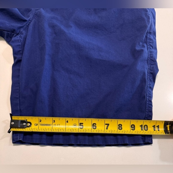 Johnnie O Shorts Mens Size 34X10 Blue Chino Golf 100% Cotton Flat Front Classic - Picture 10 of 11